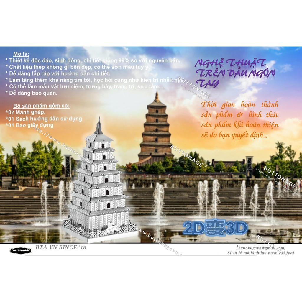 Mô Hình Lắp Ráp 3d Tháp Đại Nhạn Tây An
