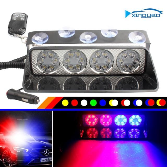 Đèn Led cảnh báo xanh đỏ 24 led