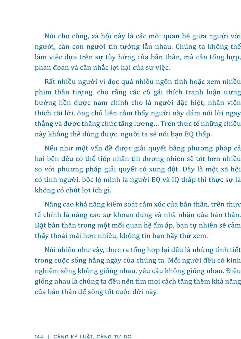 Càng Kỷ Luật, Càng Tự Do