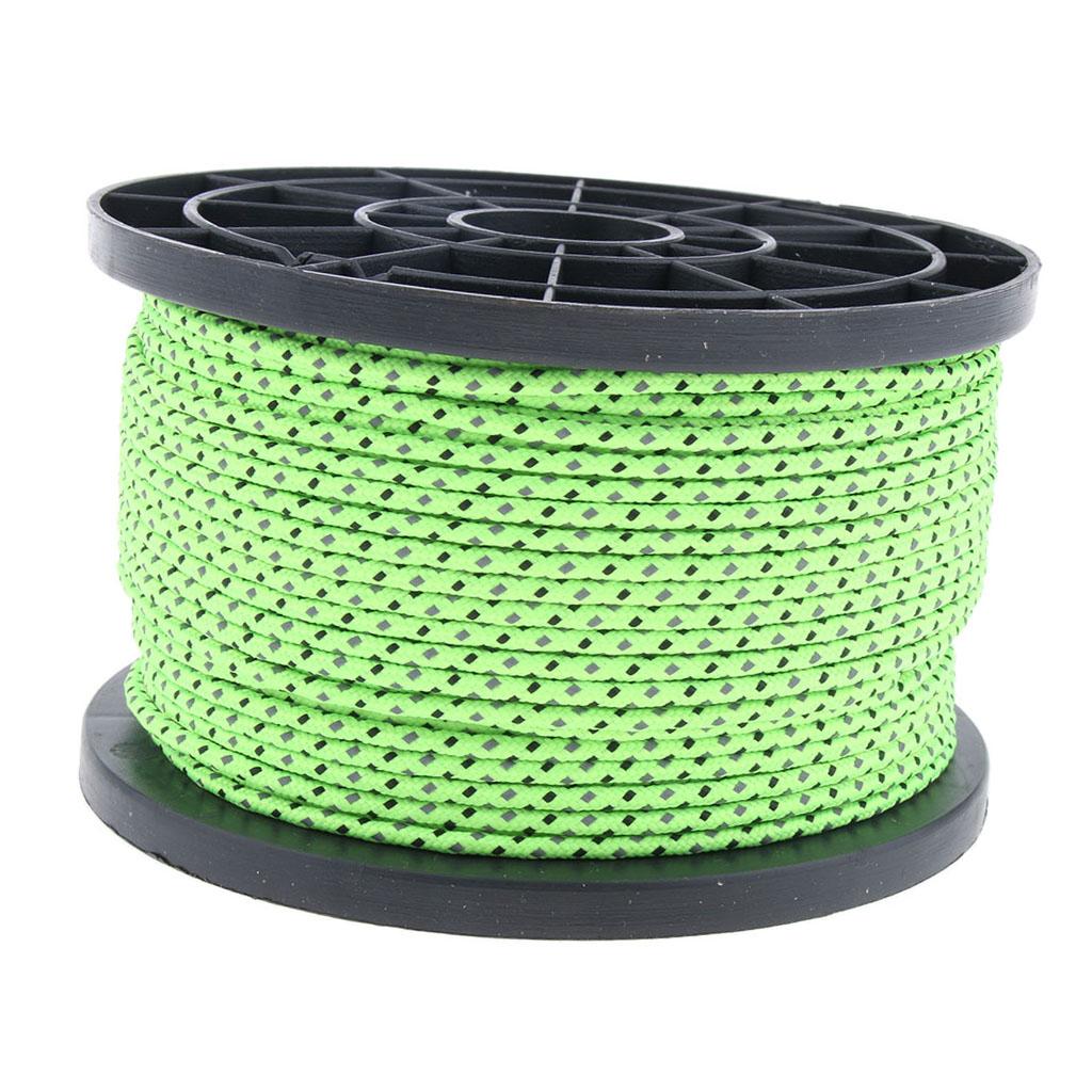 Reflective Guyline Camping Tent Rope Guy Line Cord Paracord Clothesline