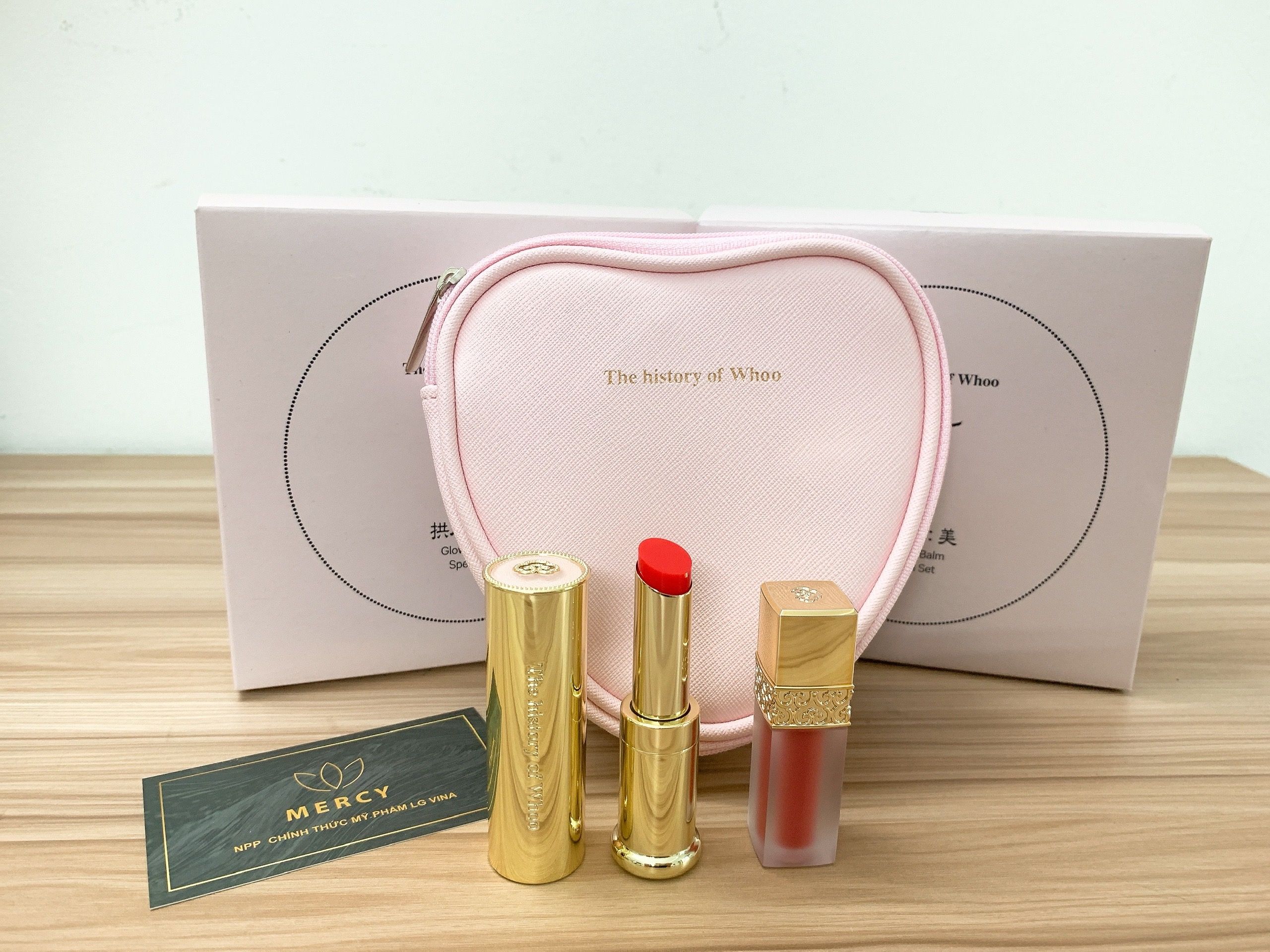 Bộ son dưỡng môi Whoo Mi Glow Lip Balm set