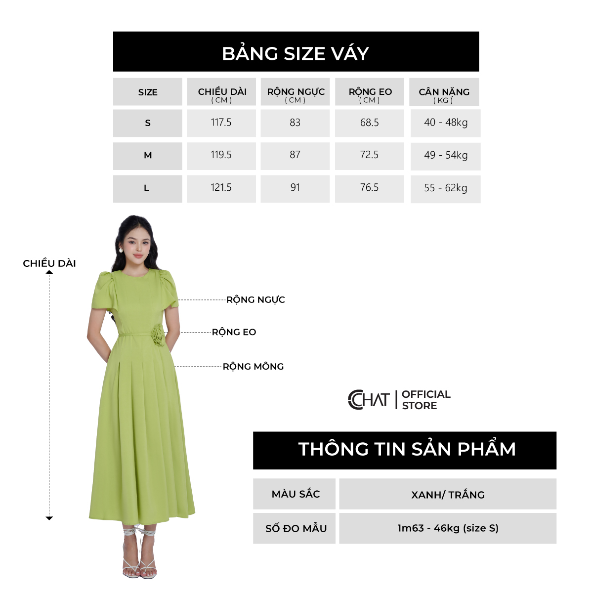 Đầm Nữ  Kiểu Bổ Chiết Bung Xòe Chất Thô Phong Cách Thanh Lịch 13VNT2014XT