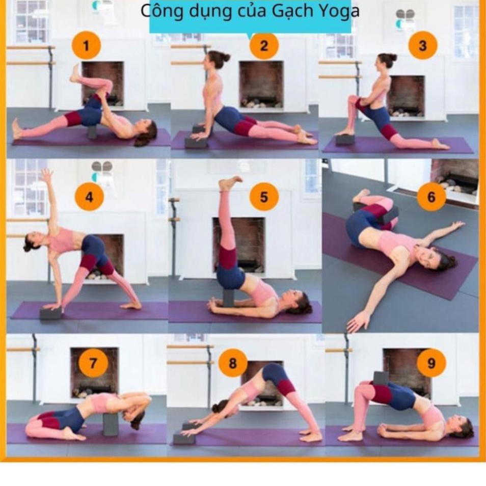 Block Gạch Tập Yoga ECO 300G Cao Cấp Không Lún Tay, Hàng Việt Nam XK- 1 ĐÔI, ONEFIT GẠCH300 686