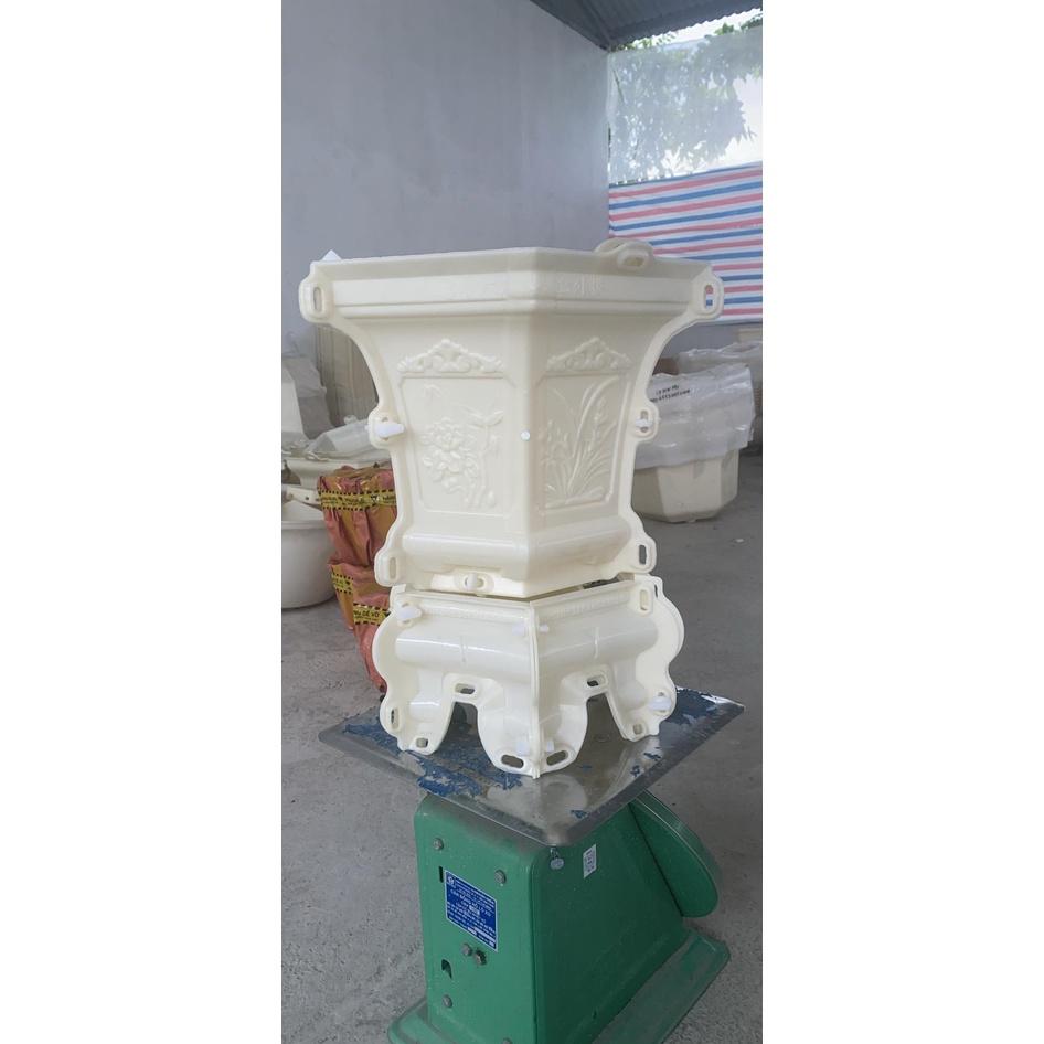 Khuôn đúc chậu lục giác 31 và chân đôn chất liệu nhựa ABS