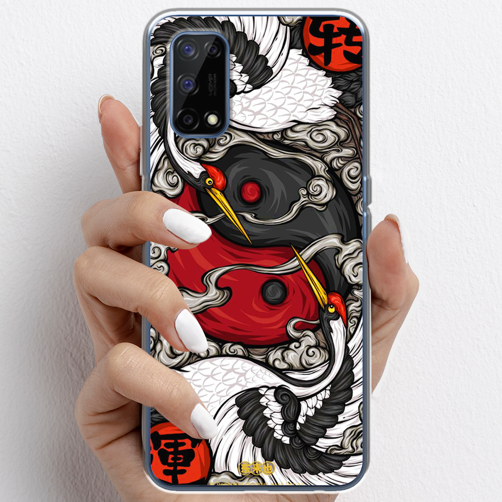 Ốp lưng cho Realme 7 Pro nhựa TPU mẫu Hạc âm dương