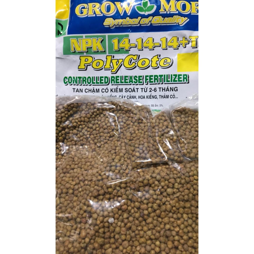 Phân bón tan chậm Poly cote Growmore 14-14-14