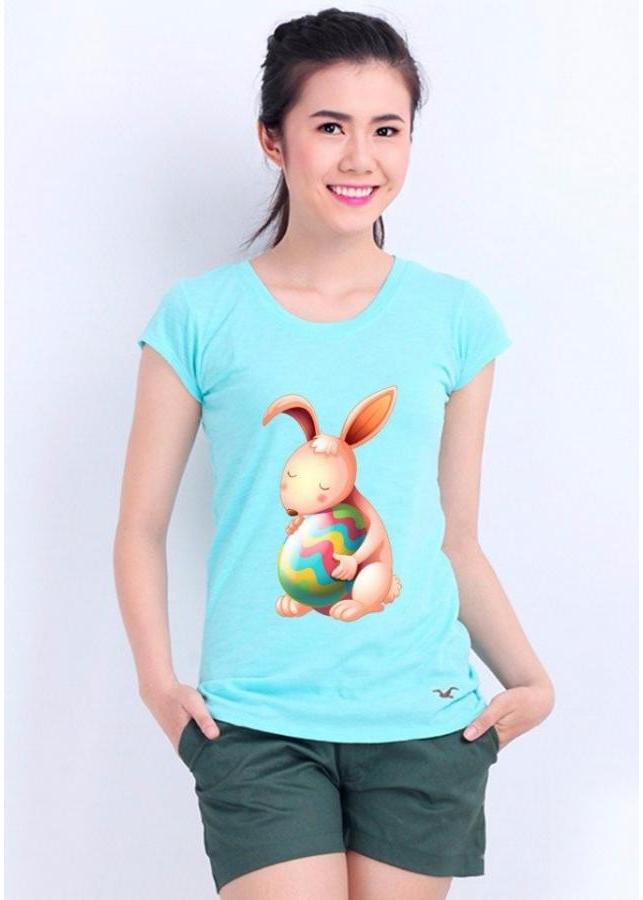 Áo Thun Nữ - Hạnh Phúc - Chú Thỏ Dễ Thương
