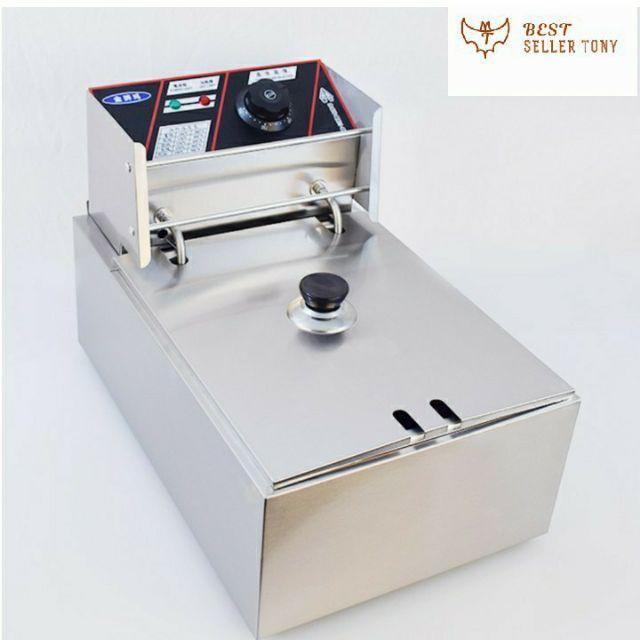 Bếp chiên nhúng điện chiên cá viên inox cực tốt
