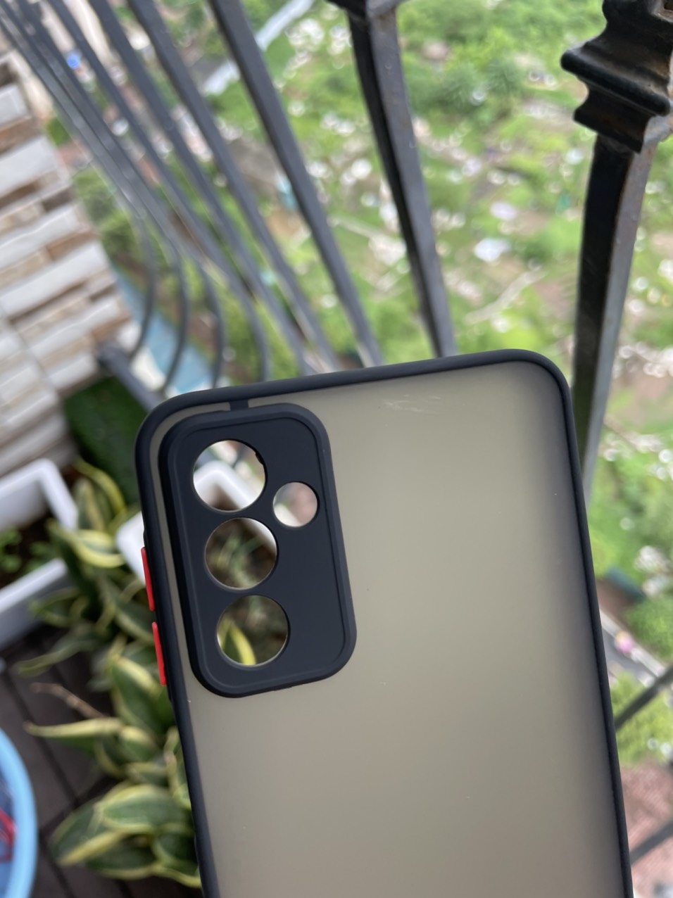 Ốp lưng cho Samsung Galaxy M23 5G viền dẻo đen lưng nhám mờ bảo vệ camera