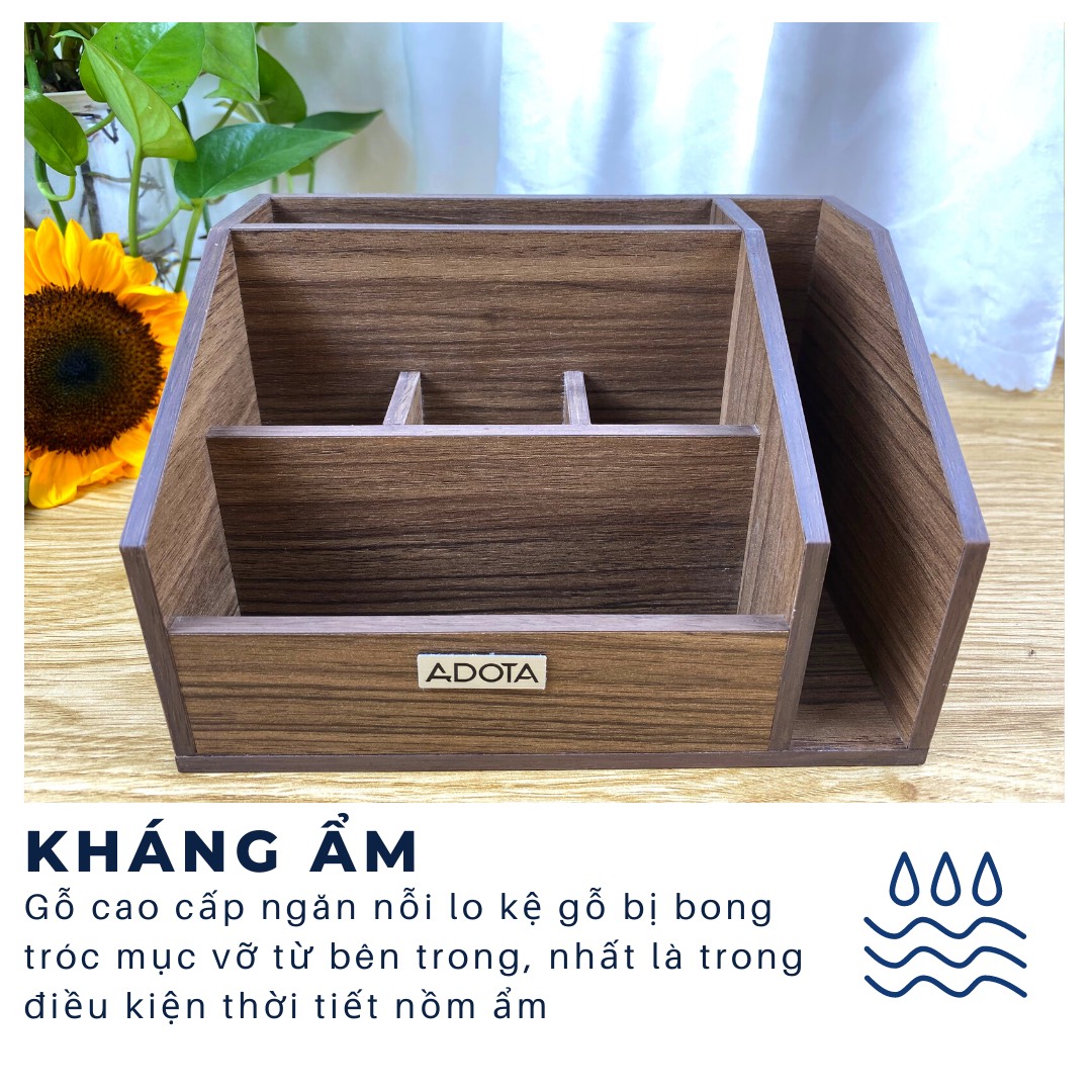 Kệ gỗ đựng văn phòng phẩm để bàn KG22M112 của ADOTA bằng gỗ cao cấp dành cho bàn làm việc