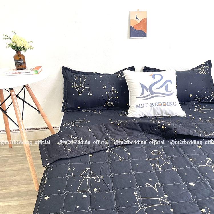 Bộ Chăn Ga Gối Cung Hoàng Đạo Cotton Poly M2T Bedding Đủ Kích Thước Trải Đệm Giường Đơn, Giường Đôi, Giường Ký Túc Xá