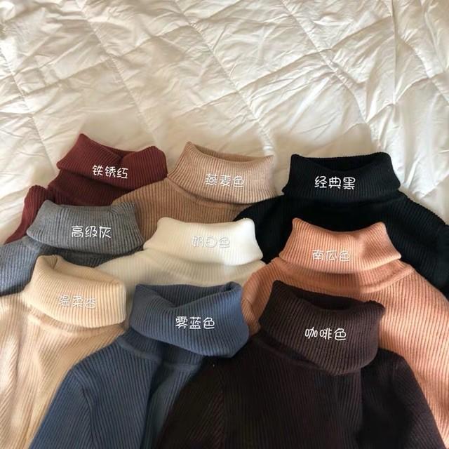 Áo len cao cổ cho nữ chất len tăm siêu mịn