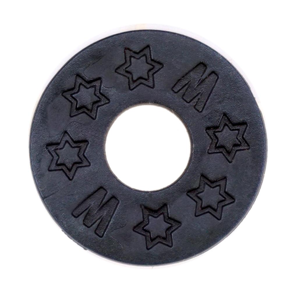 Sunnimix 20 Miếng Dây Đeo Đàn Guitar Khối Cao Su Dây Đeo An Toàn Khóa Máy Giặt Gioăng Đen