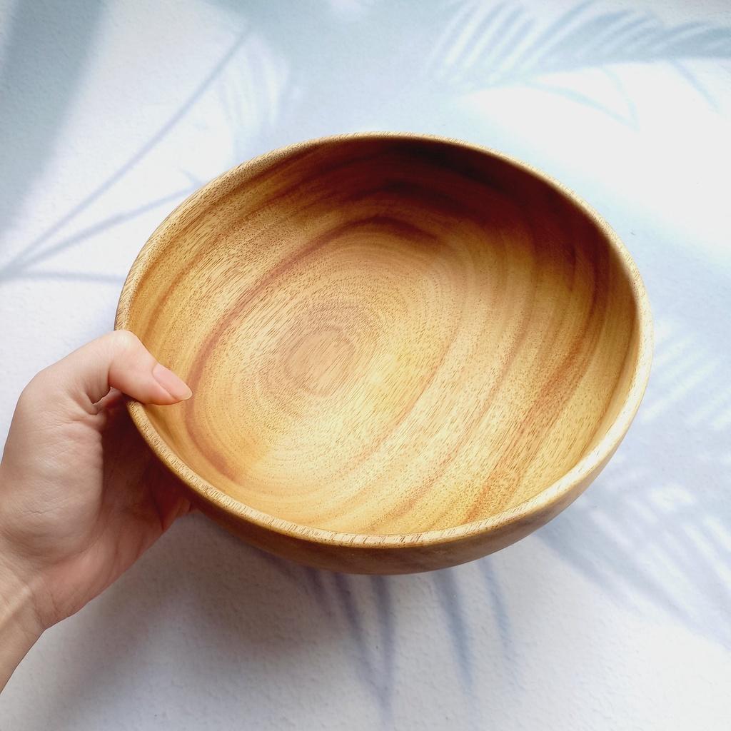 Bát Keo Tự Nhiên 20x7 cm, Bát Đựng Salad, Soup Cháo, Bát Mỳ, Phụ Kiện Nhà Bếp An Toàn