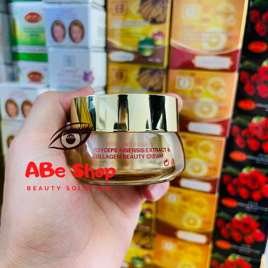 Kem LAYSMON Đông Trùng Hạ Thảo - LAYSMON CORDYCEPS SINESIS EXTRACT AND COLLAGEN BEAUTY CREAM 20g