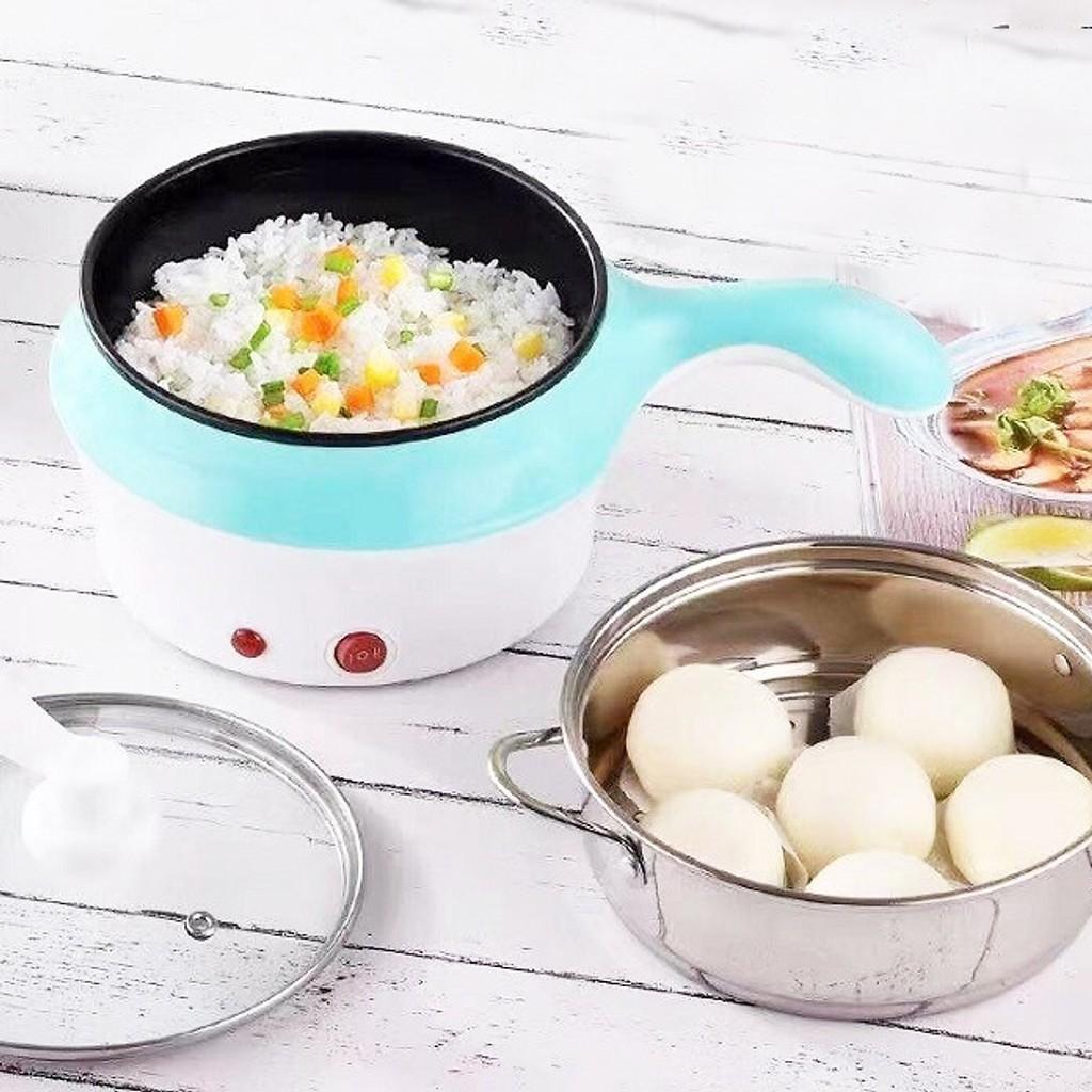 Nồi Lẩu Điện Đa Năng 18cm Kèm Giá Hấp Có Tay Cầm Tiện Dụng