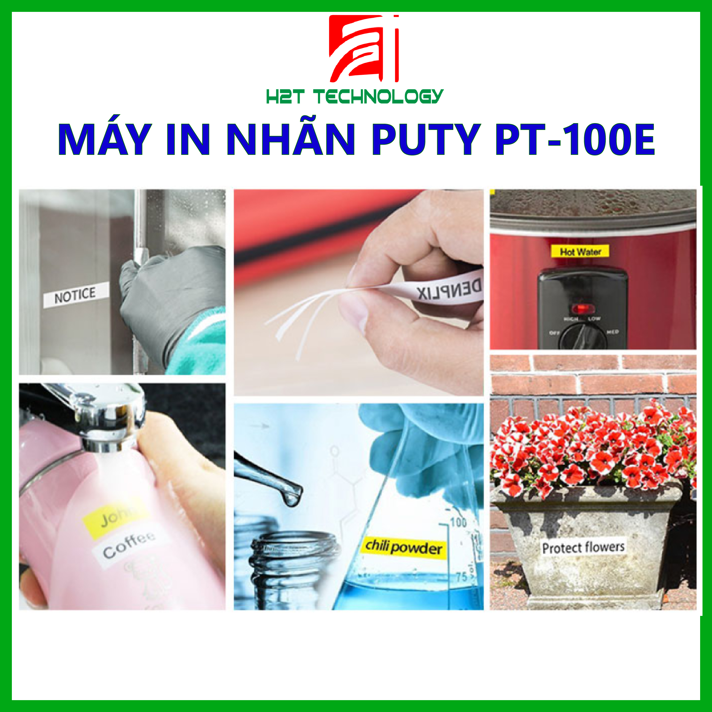 Máy in nhãn, in ống co nhiệt PUTY PT-100E chất lượng cao, cắt tự động, chất lượng cao- Hàng Chính Hãng