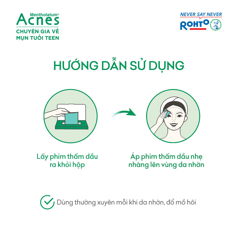 Phim Thấm Dầu Acnes Oil Remover Film (50 Tờ)