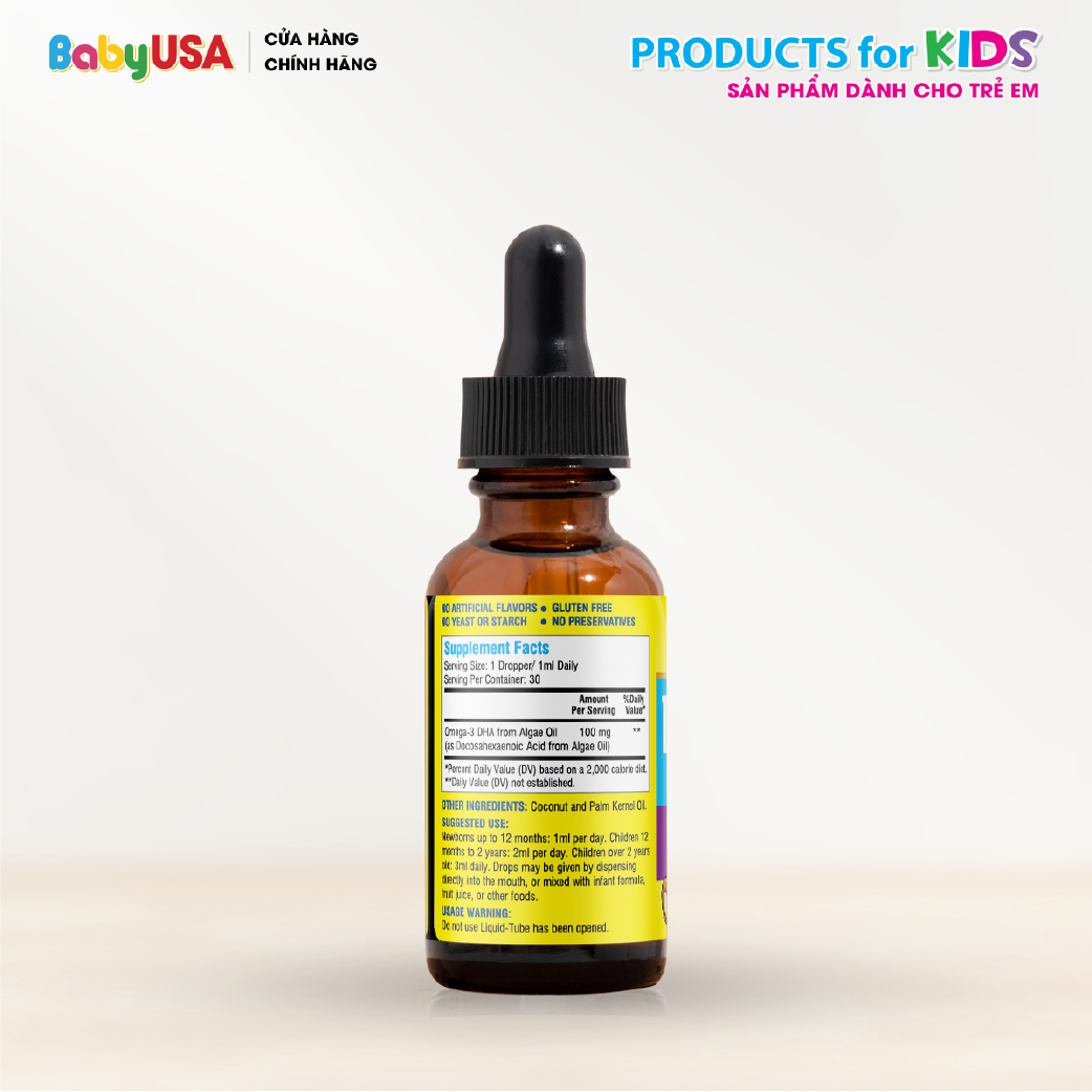 MediUSA DHA Omega 3 Algae Oil Drops - Thực Phẩm Chức Năng