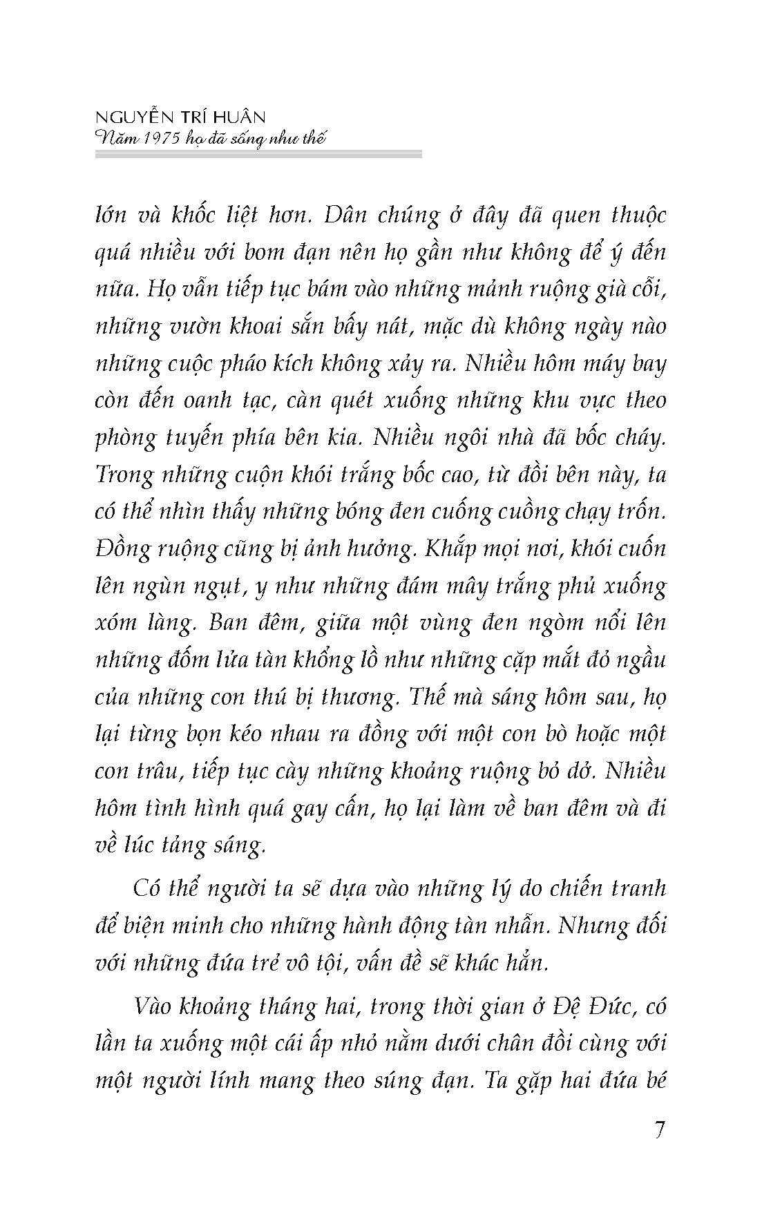 Năm 1975 Họ Đã Sống Như Thế