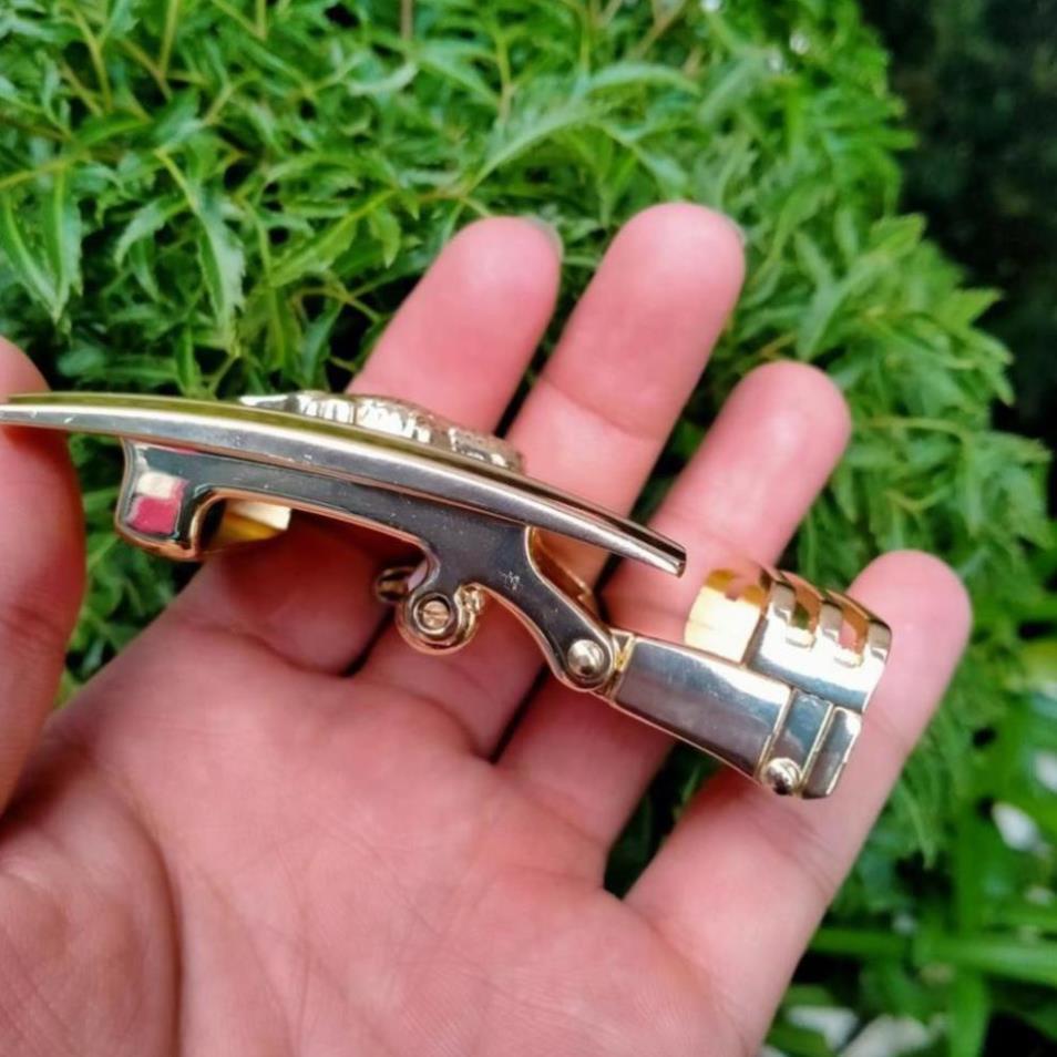 Mặt Khóa Cá Sấu Thắt Lưng Nam - Khóa Chống Gỉ Dùng Cho Thắt Lưng Da Có Rãnh Ở Giữa