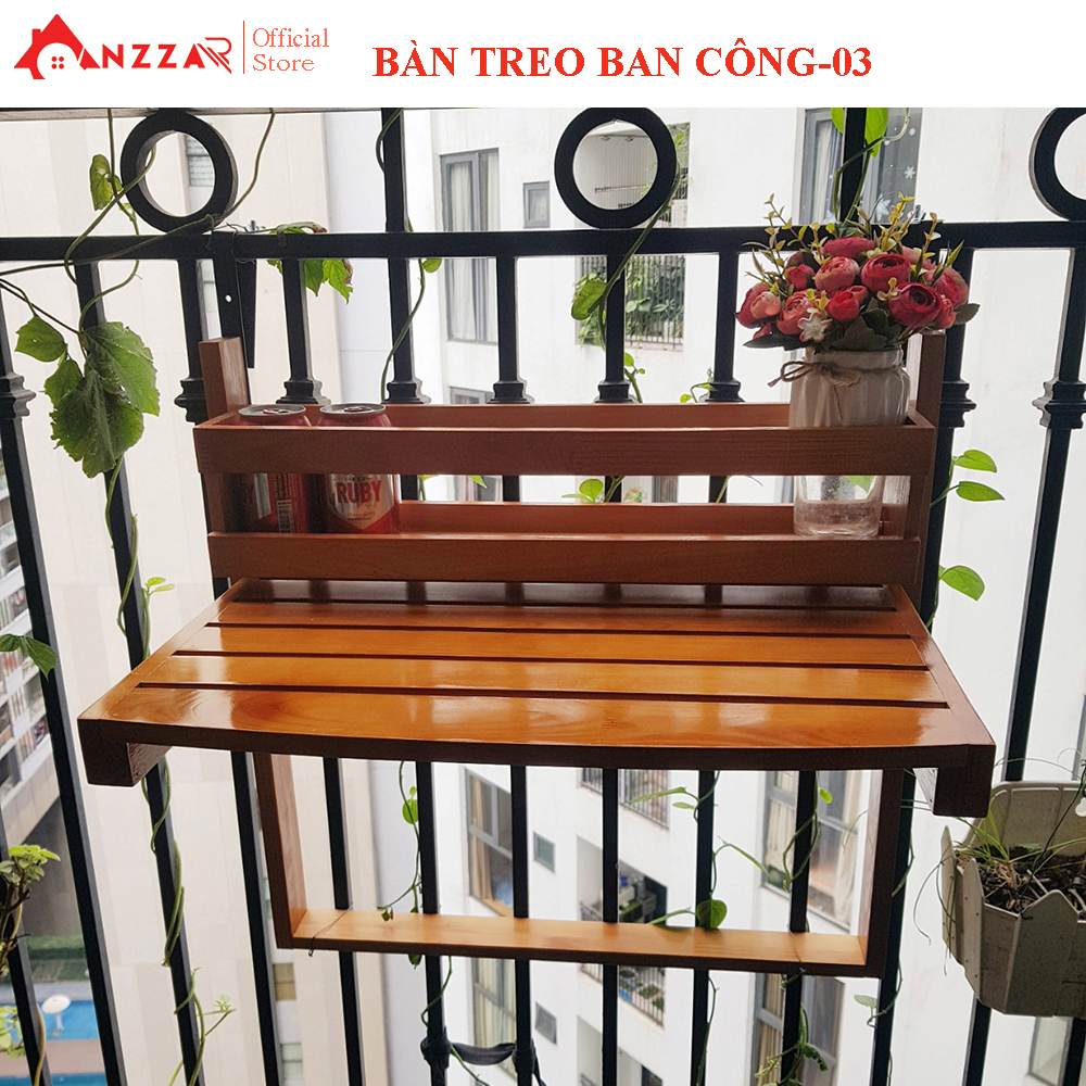 Bàn treo ban công bán nguyệt, bàn treo ban công gấp gọn