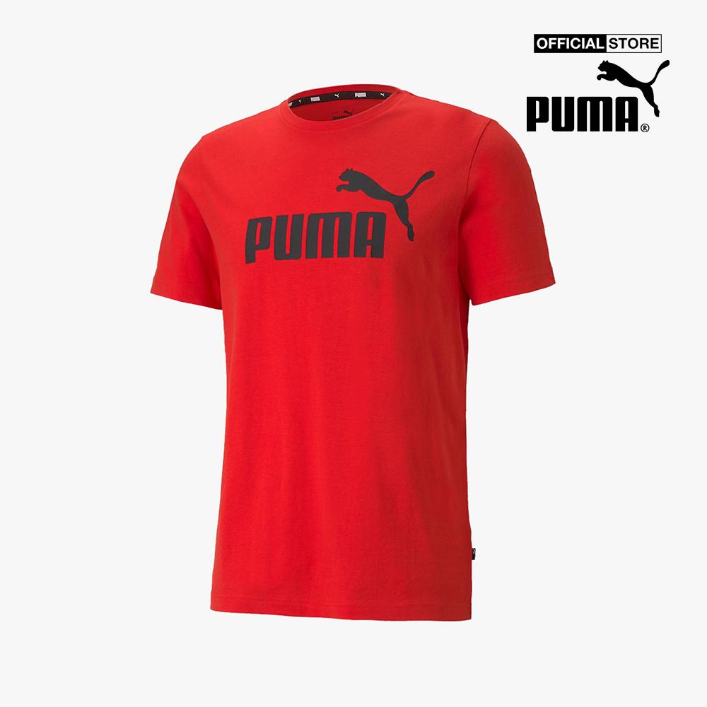 PUMA - Áo thun thể thao nam ngắn tay Essentials Logo Train 586666