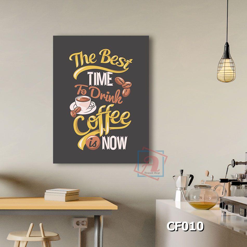 Tranh chữ nghệ thuật trang trí quán cafe kích thước 40x60cm - CF009-012