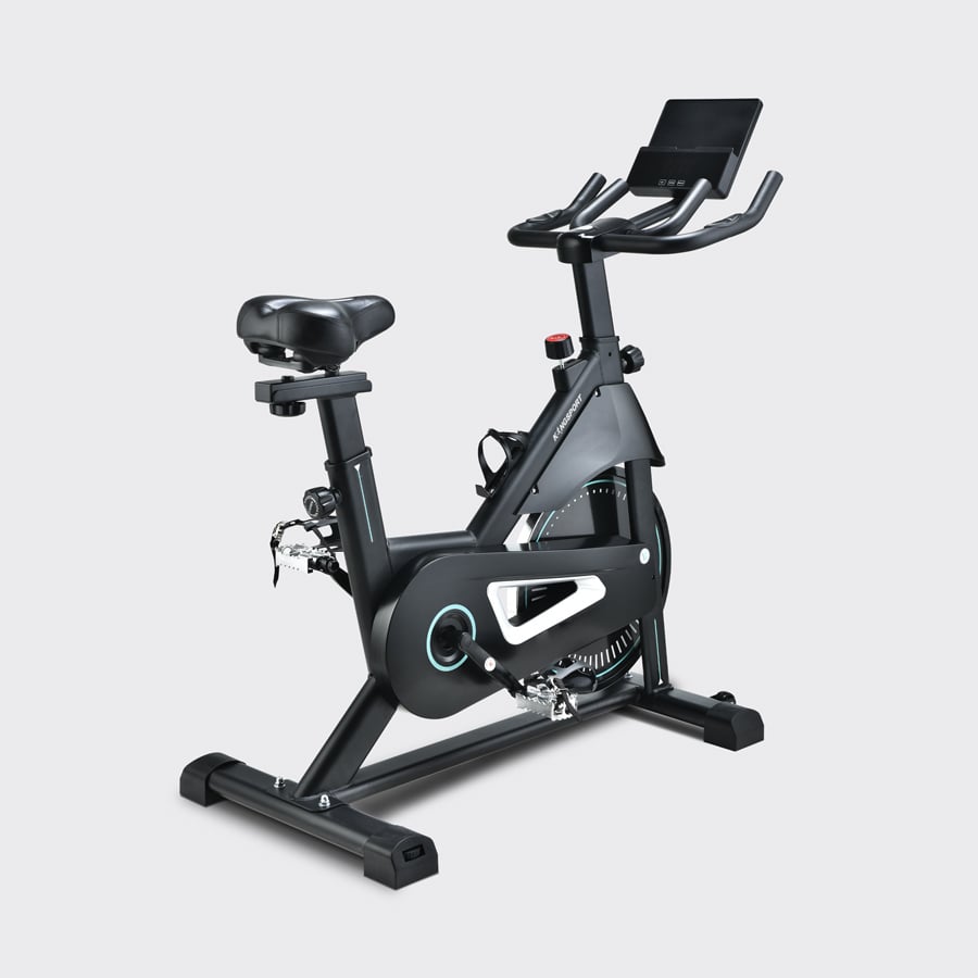 Xe đạp tập KINGSPORT Active E-01 thiết kế năng động, bánh đà 6kg, kháng lực từ tính êm ái, tích hợp đồng hồ đo lường chỉ số