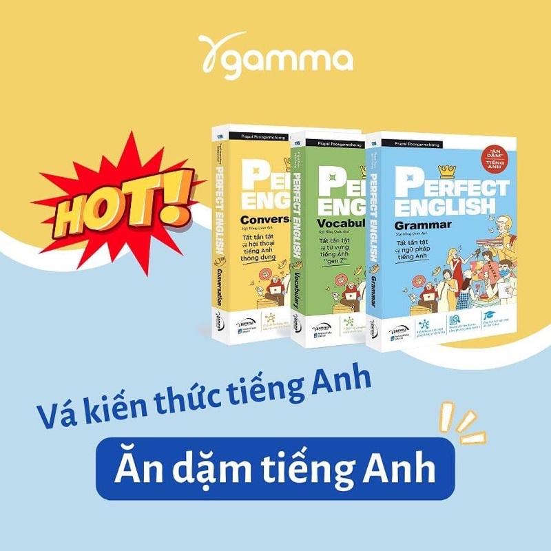 Ăn Dặm Tiếng Anh - Perfect English: Vocabulary + Conversation + Grammar (Combo 3 Cuốn Tùy Chọn) - Bản Quyền