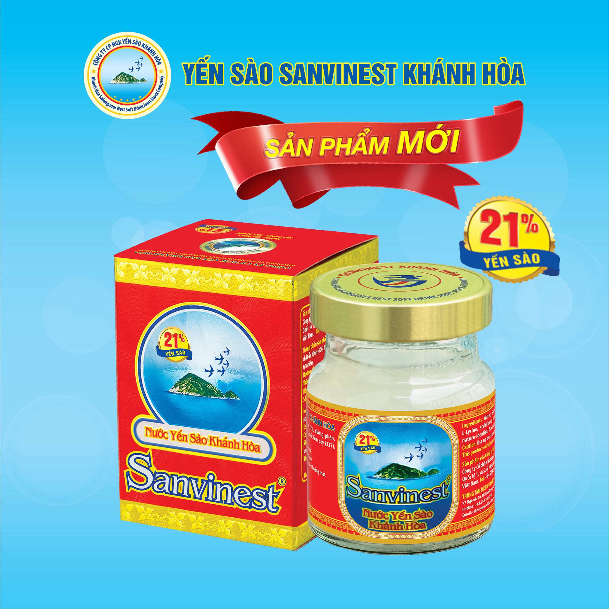 Nước Yến sào Sanvinest Khánh Hòa đóng lọ - S101