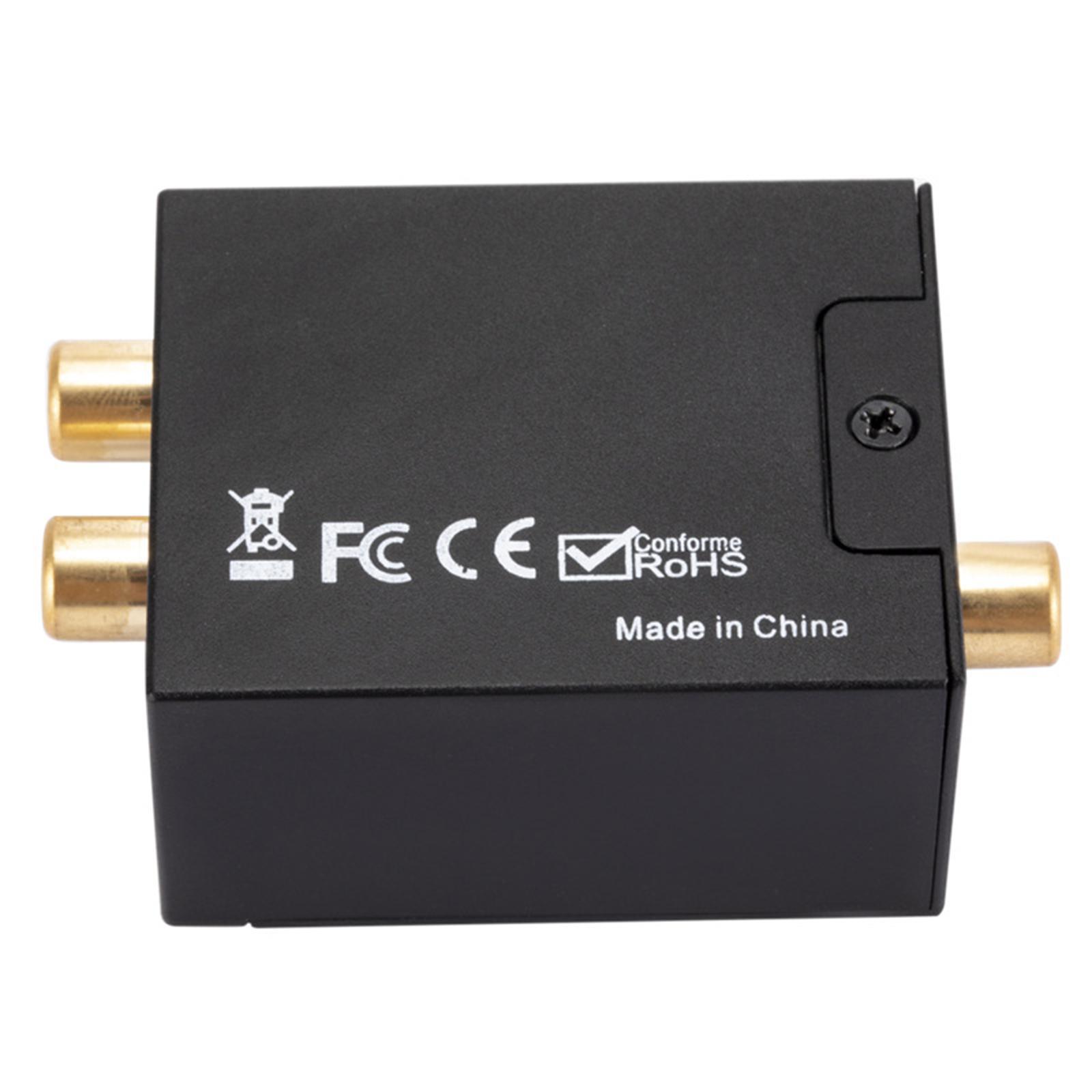Digital to Analog Audio Converter Optical Coax Coaxial  to Analog