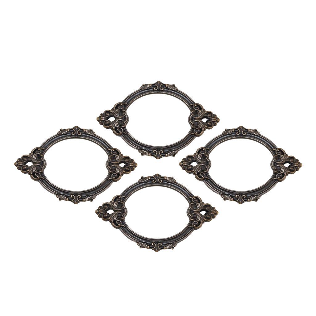 4PCS Vintage Tag Holder Pull Handle