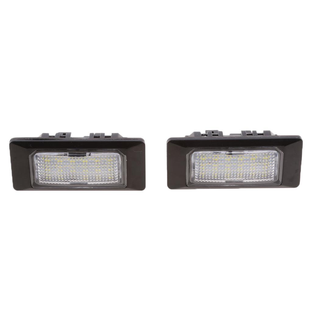 2 Pieces Number License Plate LED Light Lamp For BMW E36 318i/320i/M3/328is