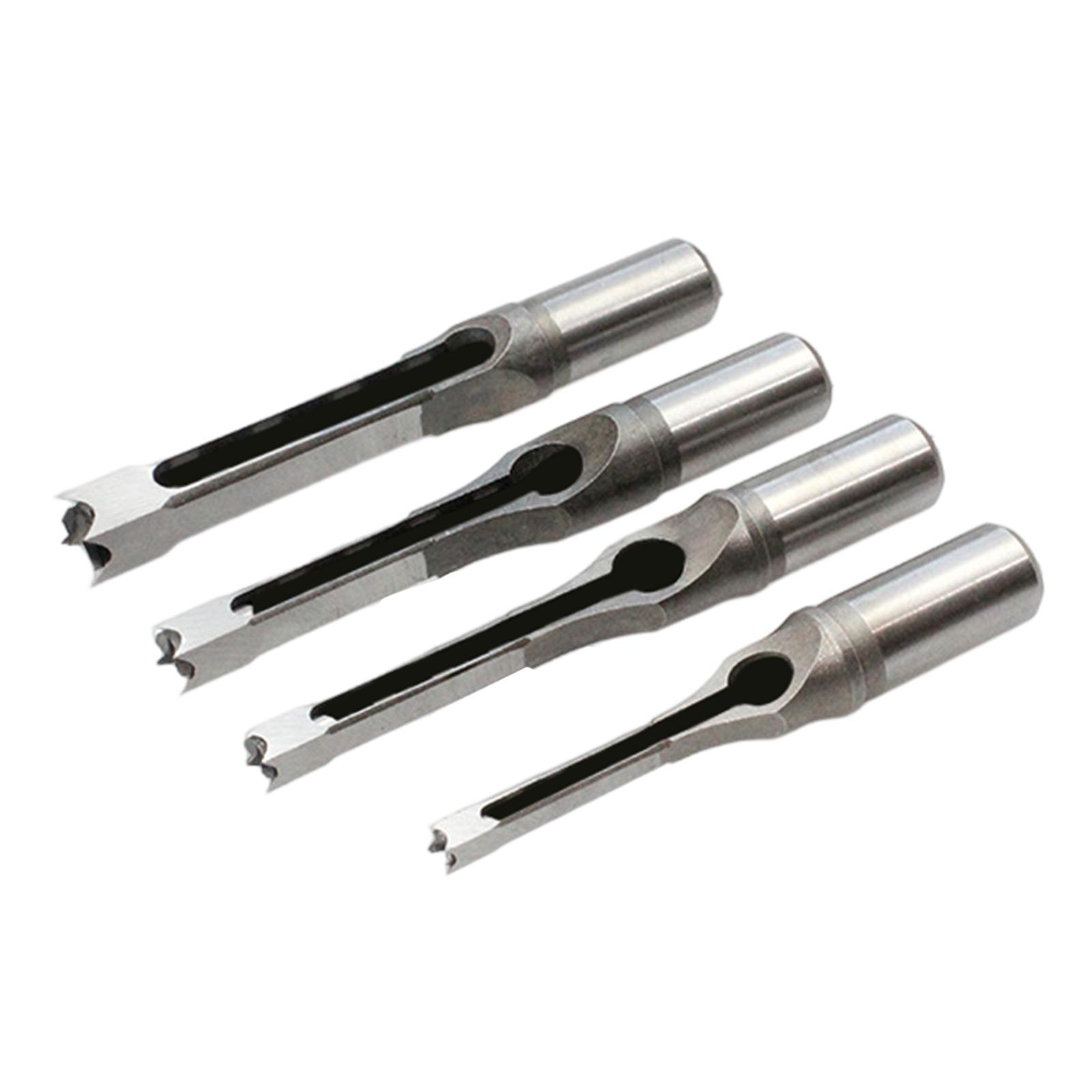 4Pcs Woodworking Mortising Durable Hole Drill Bit for DIY Woodworking