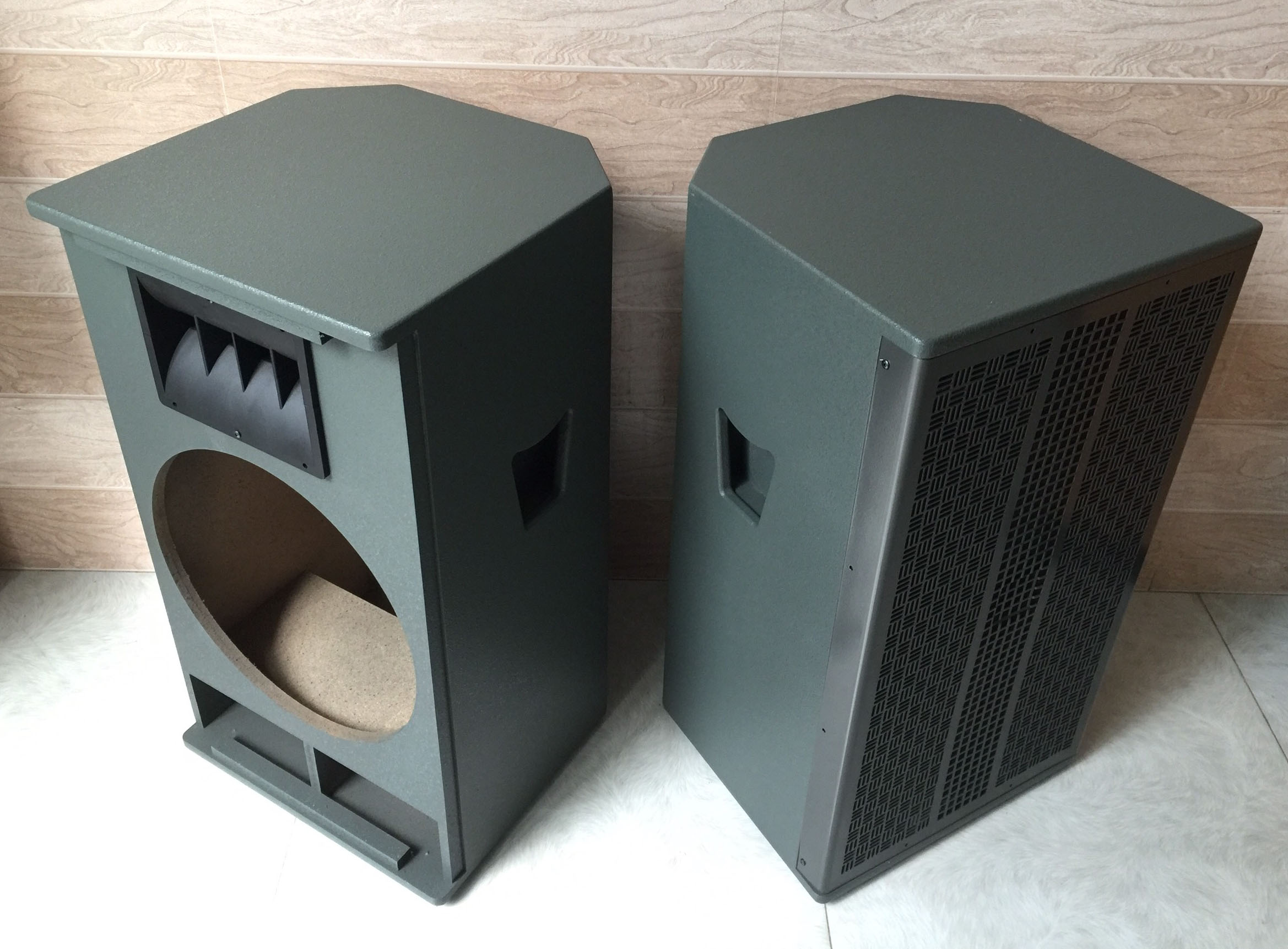 Vỏ thùng loa 4 tấc họng Array bass 40 dùng lắp loa Hải Triều