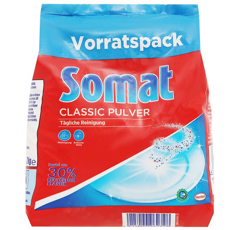 Bột rửa ly bát hiệu Somat Classic Pulver - Chính hãng Đức - 1.2kg