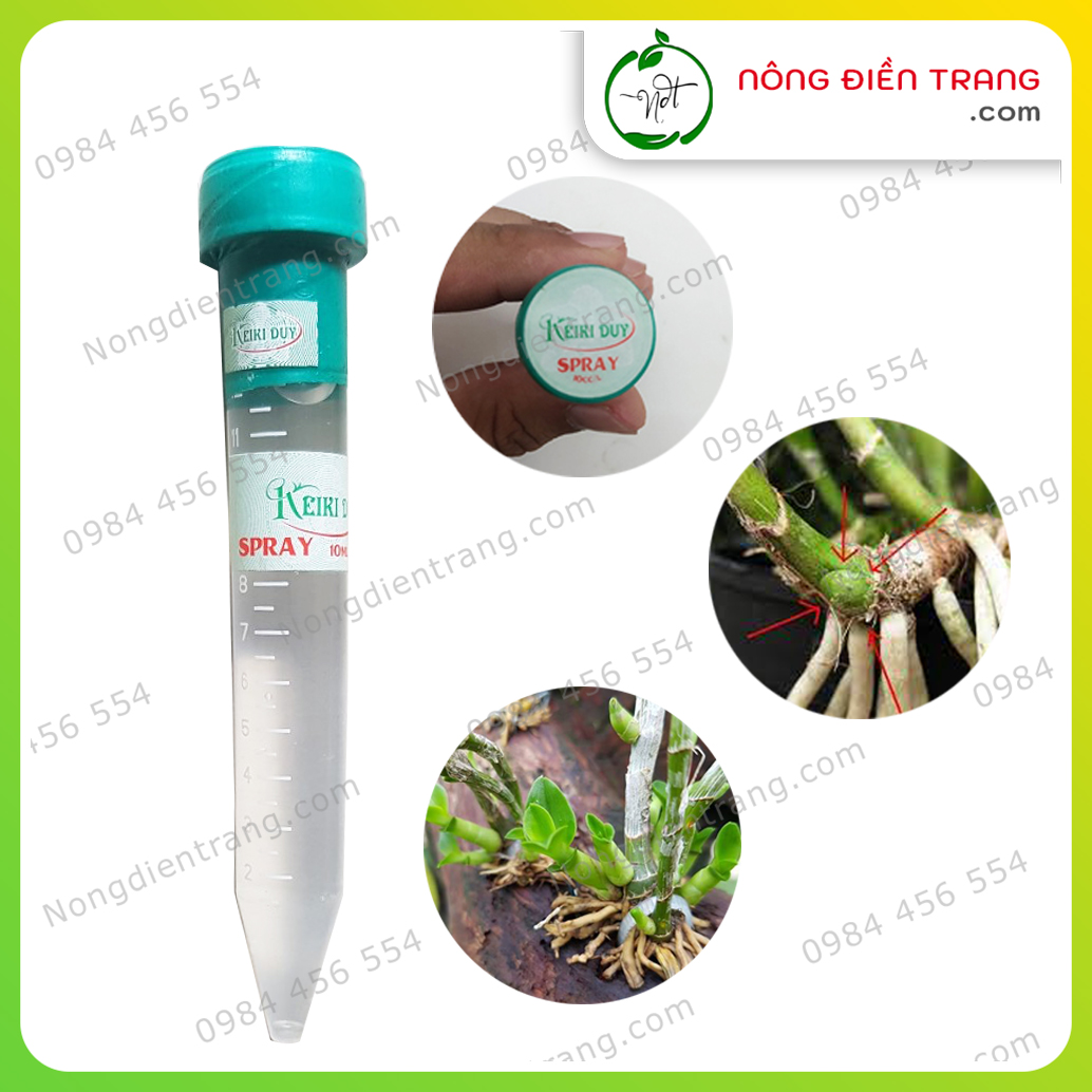 Chế Phẩm Keiki Duy Xanh Dạng Phun - Ống 10ml - Dung Dịch Kích Chồi, Kích Mầm, Kích Keiki Duy Spray VTNN Nông Điền Trang