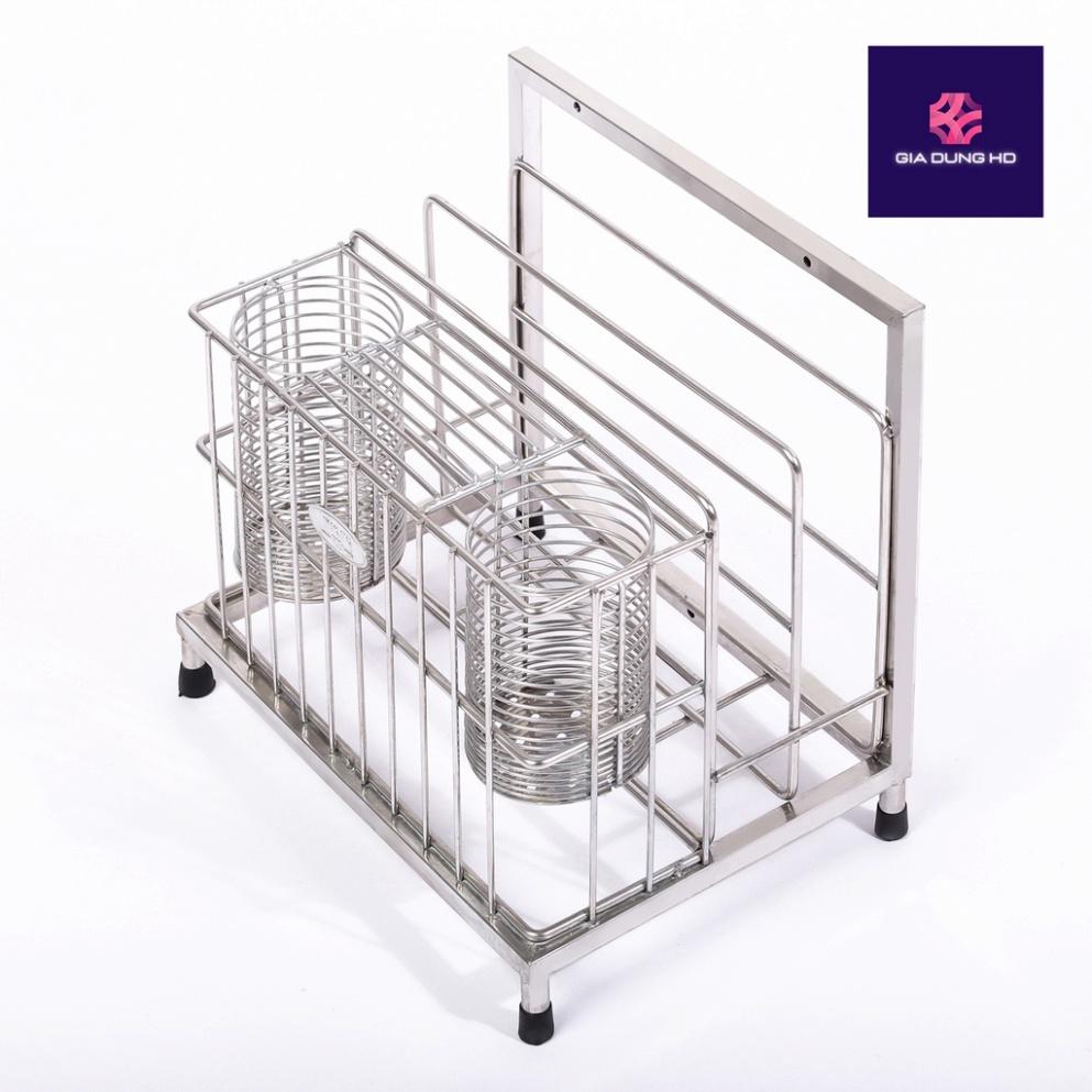 Kệ dao thớt để bàn inox 304 FREE SHIP kệ đựng dao , đũa , thớt bền bỉ , sáng bóng