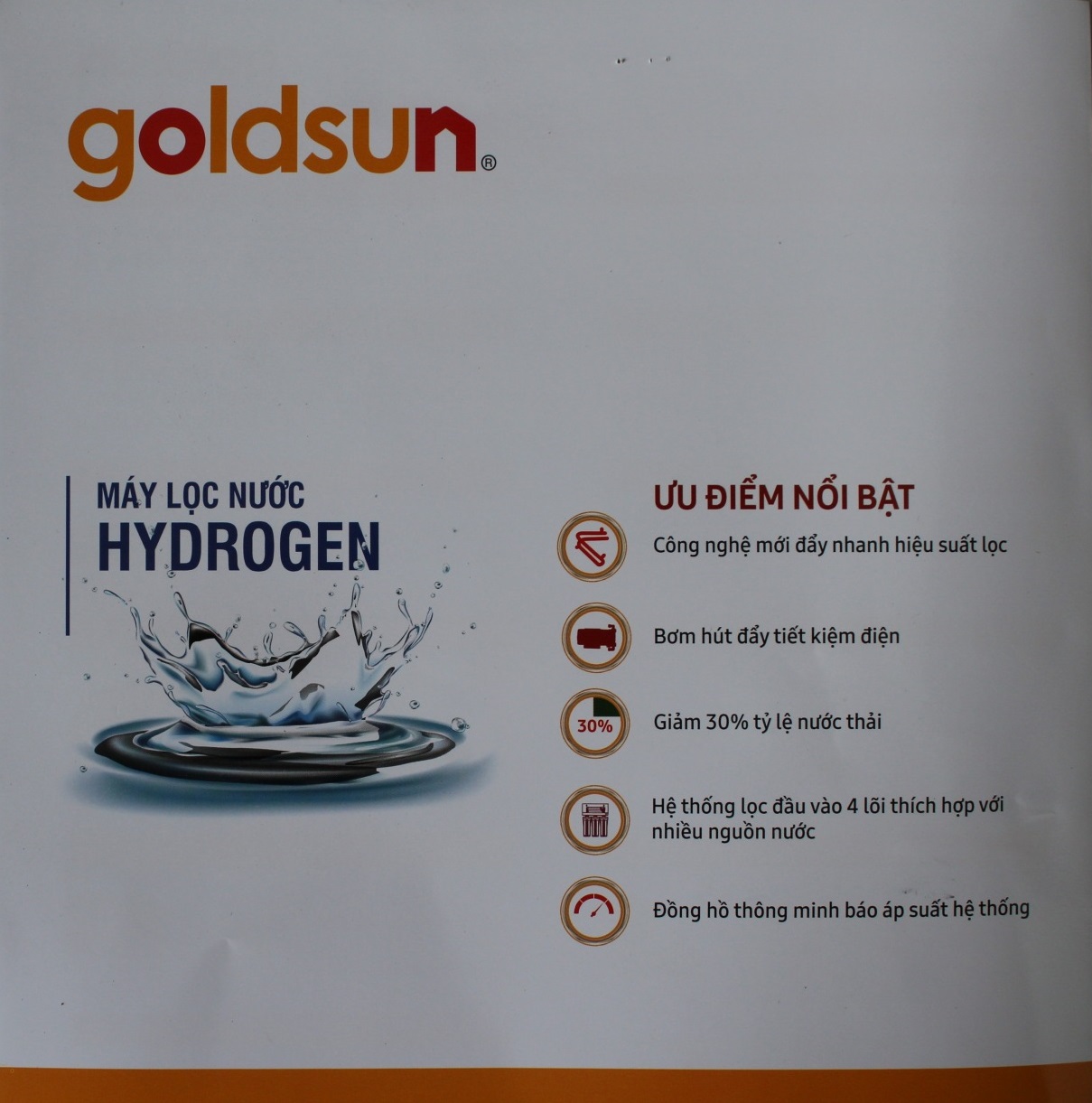 Máy Lọc Nước Goldsun Hydrogen FA180 (11 Cấp Lọc) - Màu Ngẫu Nhiên - Chính Hãng