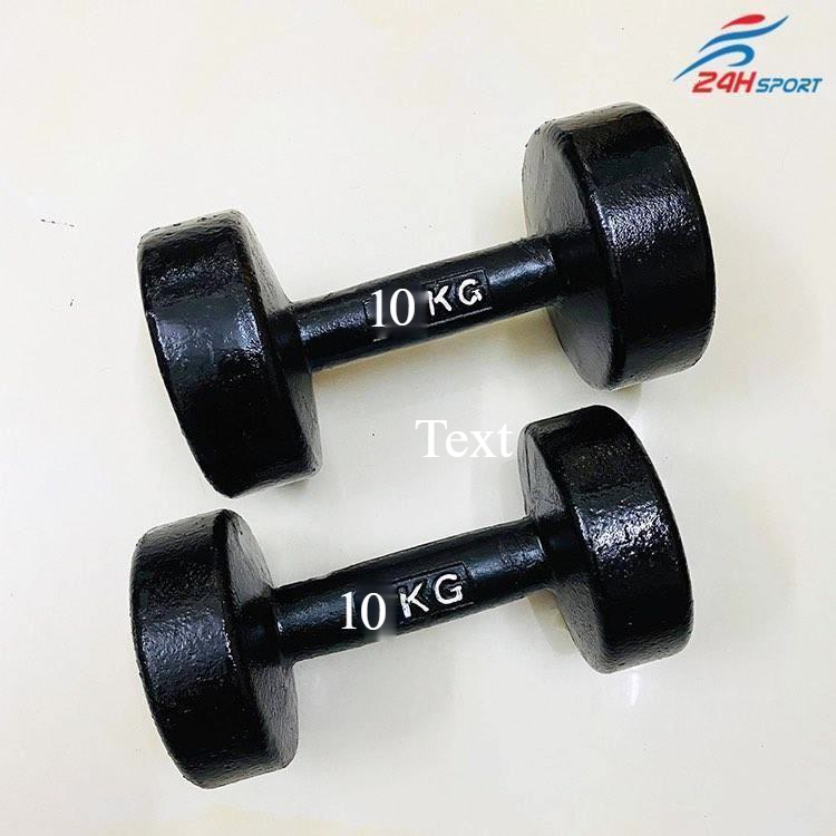 Cặp Tạ Tay Gang Đúc Nguyên Khối 10kg . Hàng Xuất Dư Mới. Tặng Găng Tay 150K