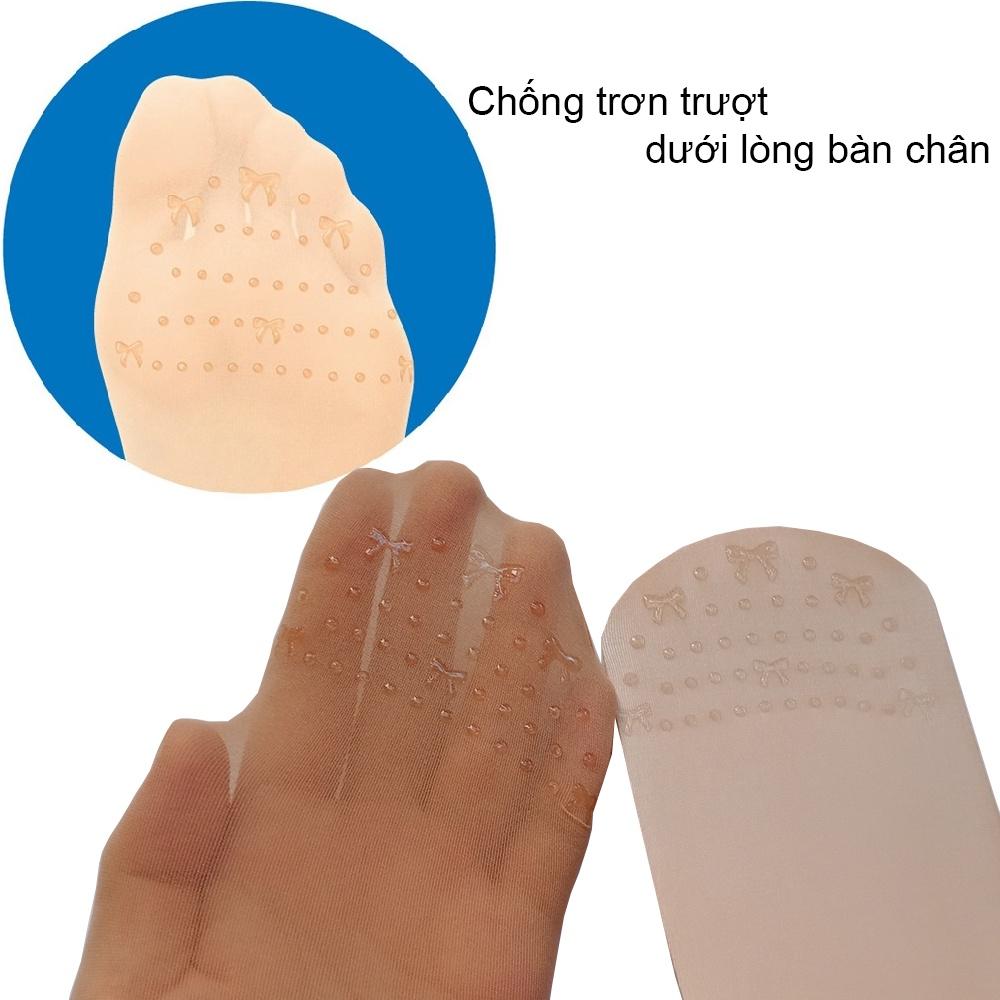 Vớ / Quần tất Nhật Bản Astigu chống trượt bàn chân sợi dai form đẹp chống nắng của ATSUGI nhãn xanh dương