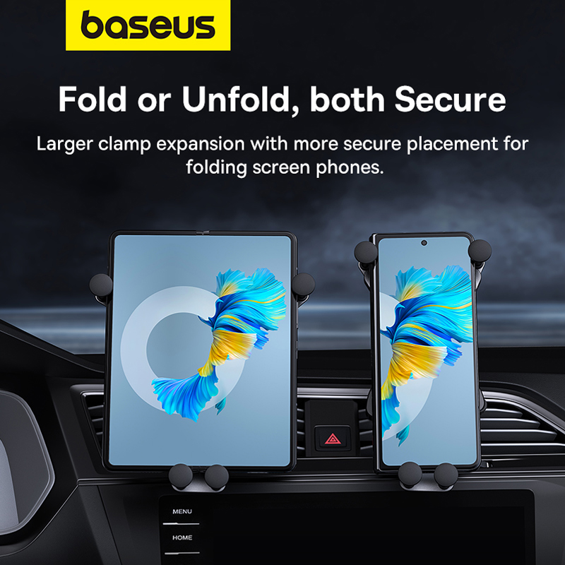 Đế Giữ Điện Thoại Ô Tô Baseus UltraControl Mega Series Folding Screen Phone Car Mount (Hàng chính hãng)