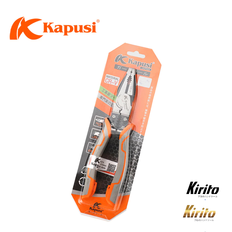 Kìm điện đa năng công nghiệp Nhật Kapusi JAPAN thép CR-V cao cấp
