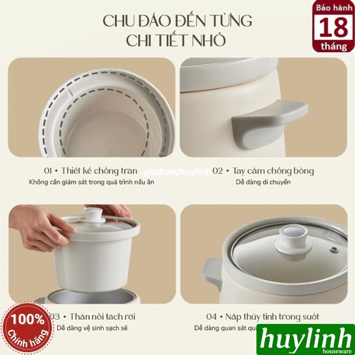 Nồi nấu chậm - nồi tiềm Bear SB-NNC15 - 1.5 lít - tiếng Việt - Hàng chính hãng