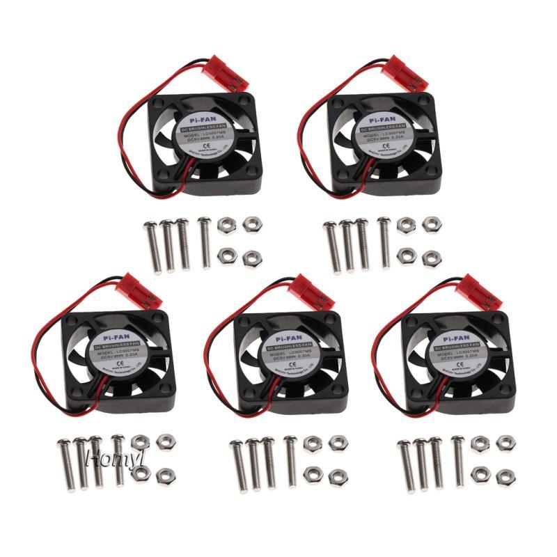 Bộ 5 Quạt Tản Nhiệt Cpu Không Chổi Than 30x30 X 7mm Cho Raspberry Pi