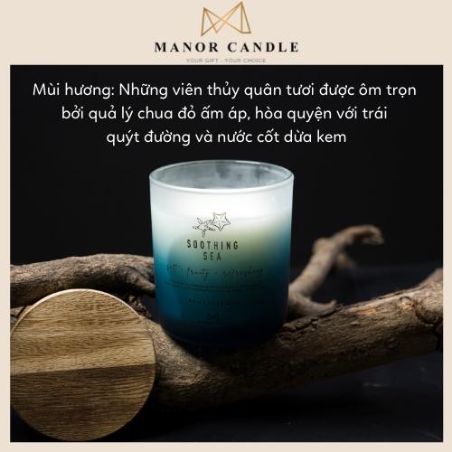 Nến thơm Soothing Sea - Manor Candle, size 8.8 oz 241g