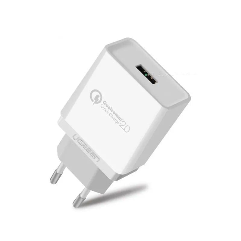 Ugreen UG30388CD122TK 18W màu Trắng Củ sạc nhanh cổng USB chuẩn QC 3.0 - HÀNG CHÍNH HÃNG
