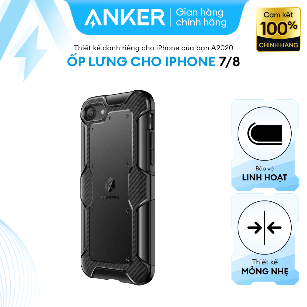 Ốp Lưng iPhone 7 / iPhone 8 Anker KARAPAX Shield+ - A9020 - Hàng Chính Hãng