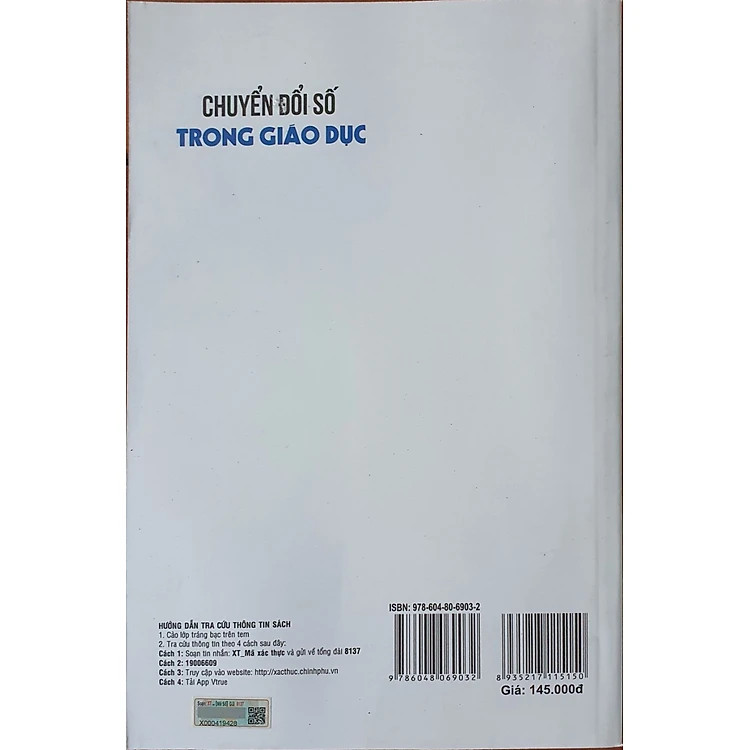 Chuyển Đổi Số Trong Giáo Dục - TS. Hoàng Sỹ Tương, GS.TS Nguyễn Thị Mỹ Lộc, TS. Nguyễn Thị Loan - (bìa mềm)